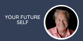 header image of an aged man for a blog post about what you would ask your future self?